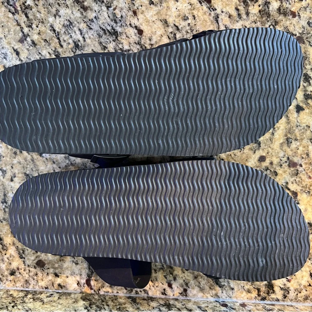 ⛰️NWOT WHITE MOUNTAIN🩴”Hazy” Black Braided Sandals W8 - Picture 4 of 5